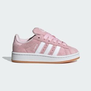 adidas Pink Suede Campus Sneaker with White Stripes